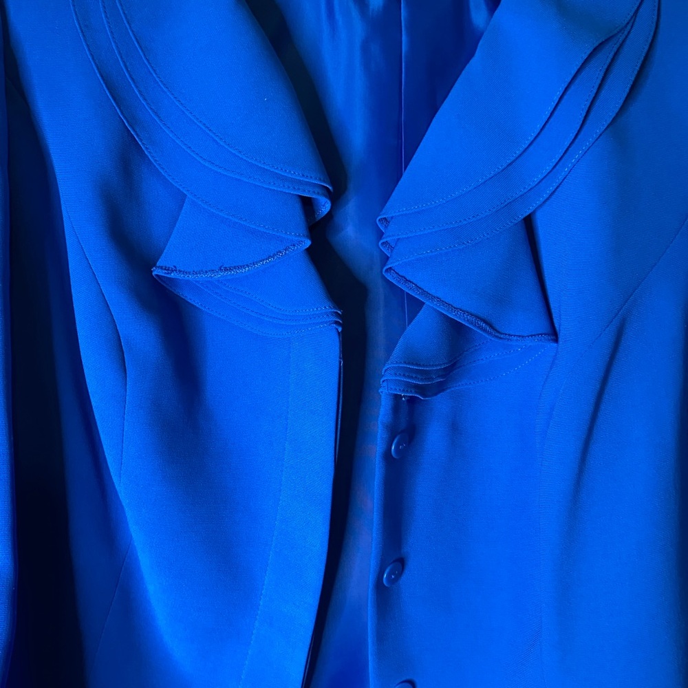 Elegant Blue Skirt Set